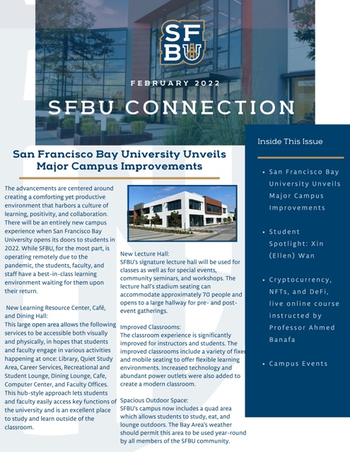 SFBU Connection FEB Cover