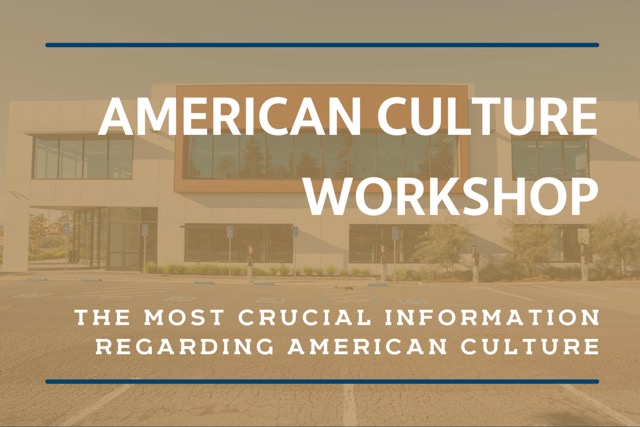 American culture workshop flyer 