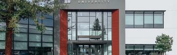 Front of SFBU admin buildings.