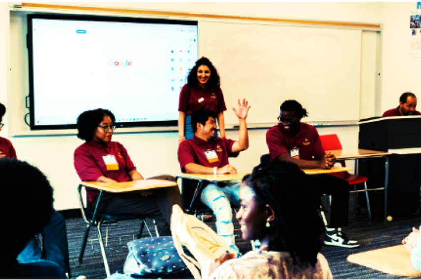 Students learning in a clasroom