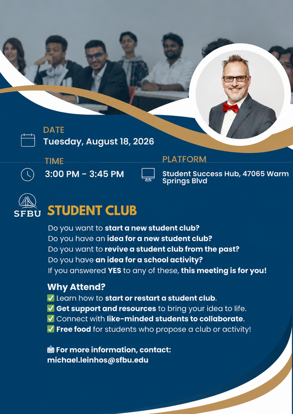 Student Club Meeting Flyer