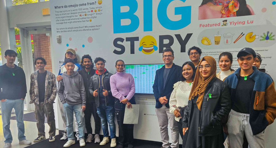 Group of diverse happy students smiling for the camera